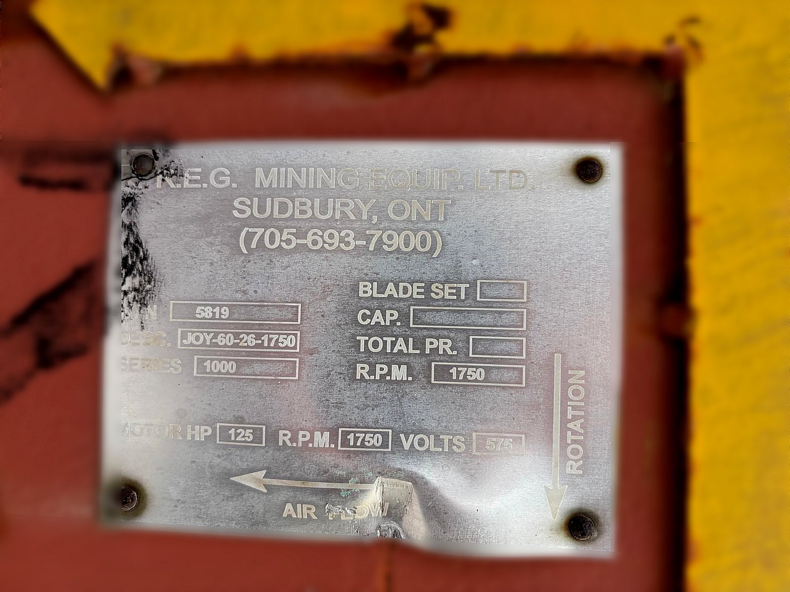125HP Mining Ventilation Fan - Image 2