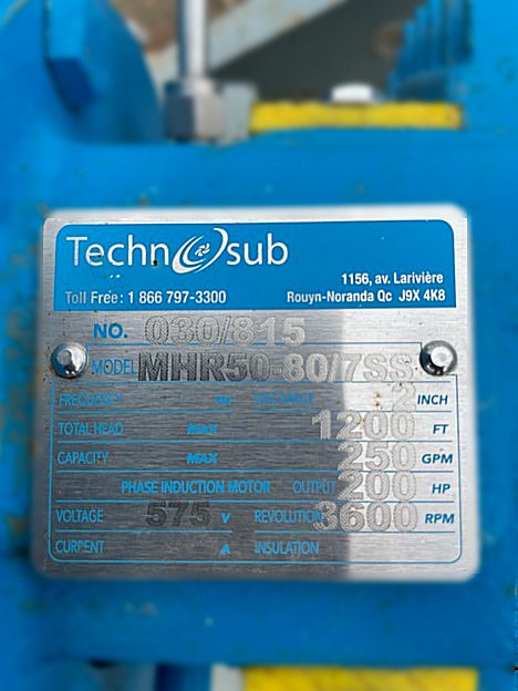 Technosub Multistage High Pressure Pumps - 200 HP - Image 4